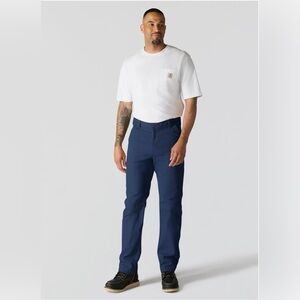 Carhartt Men's Relaxed Straight Rigby Dungaree, Navy, 32W x 32L